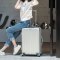 迷你登机箱18寸行李箱包女士24小型旅行箱子商务拉杆箱男20寸韩版_39 20寸 银色（豪华款）拉丝防刮