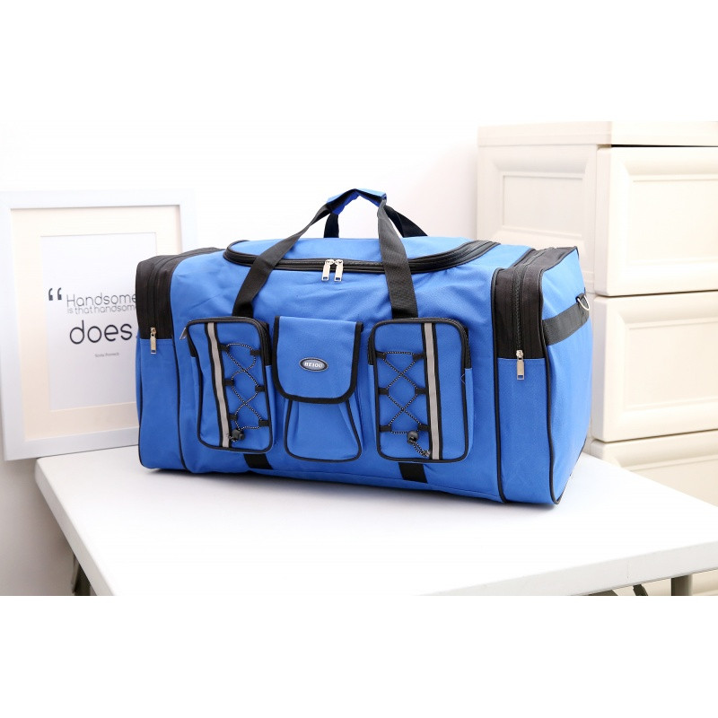 久巨可折叠旅行袋旅行包特大容量男女大号手提26寸旅游箱包行李包_29 天蓝