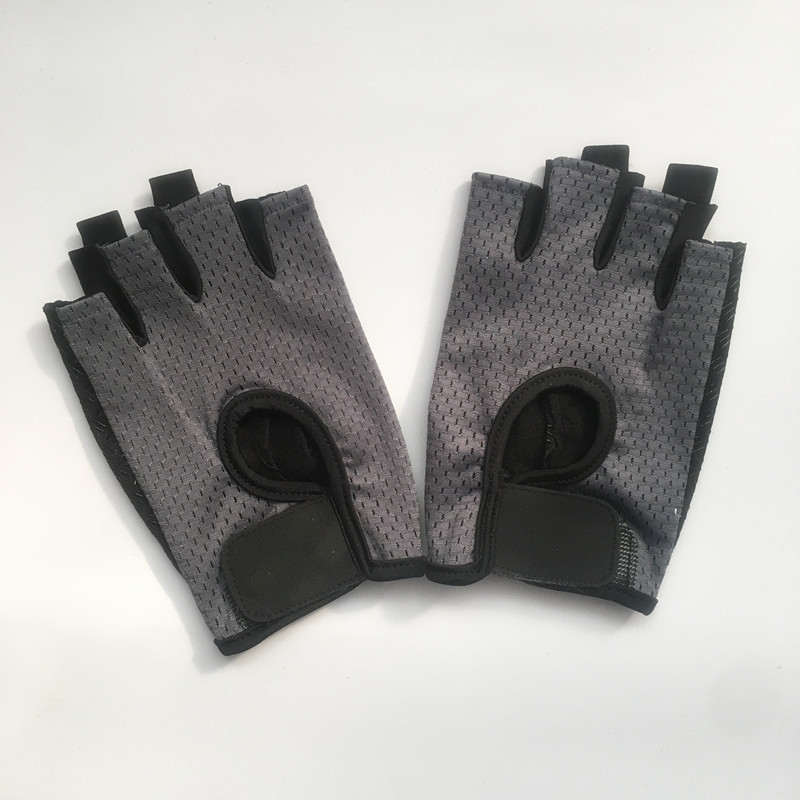 健身手套男女半指运动瑜伽薄款透气器械训练防滑户外骑行单车夏季_3 灰色