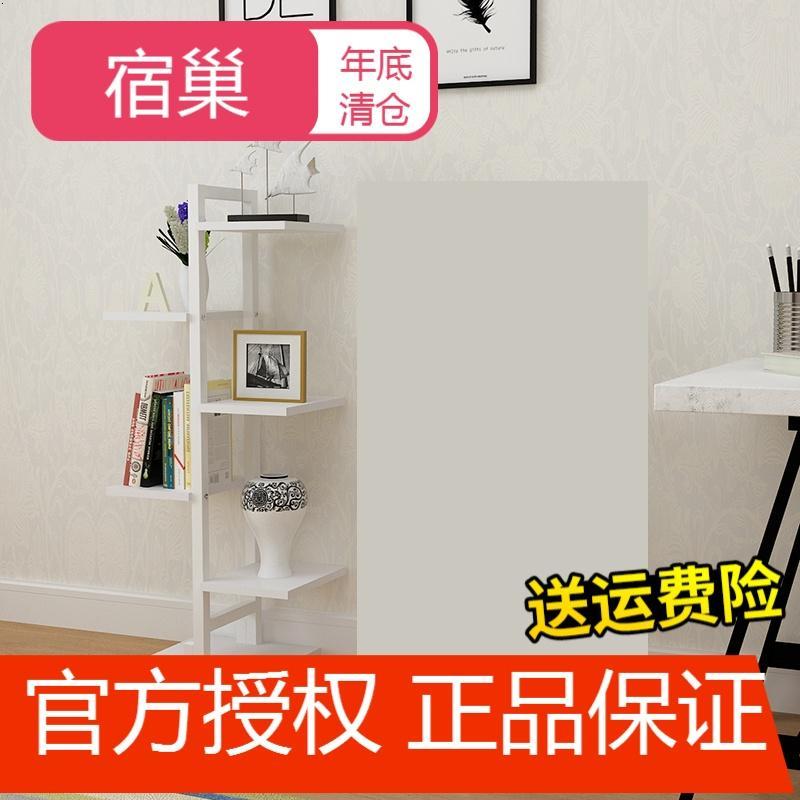 宿巢铁艺花架客厅落地多层绿萝架子室内植物木质花架子阳台兰装饰架_8 六层白板+白架