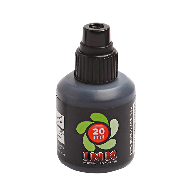 宝克(baoke) MS204白板笔墨水教学告示笔用墨水补充液 红蓝黑 20ml/瓶