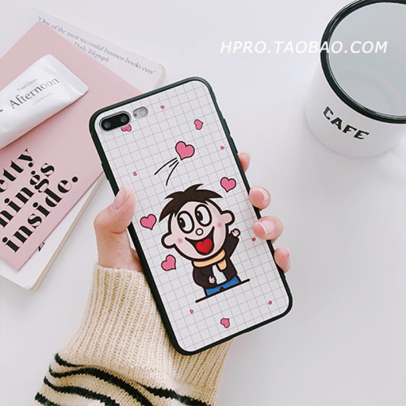 可爱卡通软壳8plus苹果x手机壳XSMax/XR/iPhoneX/7p/6女iphon iPhoneXSMax爱心旺仔