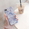 网红大理石6s苹果x手机壳XSMax/XR/iPhoneX/8plus/7p女款ipho iPhoneXSMax淡蓝