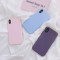 素色简约软壳6splus苹果x手机壳iPhoneXS/7/8plus女款个性硅胶套 6plus/6splus深紫