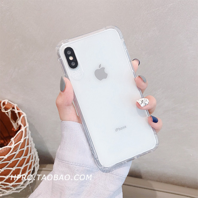 透明防摔6s苹果x手机壳XSMax/XR/iPhoneX/8plus/7p女款iphon_4 6/6s透明