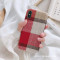 秋冬毛呢6s苹果x手机壳XSMax/XR/iPhoneX/8plus/7p女款iphon_10 iPhoneXR红色