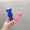 ins网红卡通6s苹果x手机壳XSMax/XR/iPhoneX/8plus/7女款iph 6plus/6splus粉色