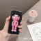 ins网红卡通6s苹果x手机壳XSMax/XR/iPhoneX/8plus/7女款iph iPhoneX/XS粉色