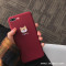 酒红狗狗6s苹果x手机壳XSMax/XR/iPhoneX/8plus/7/6p女款iph_7 6plus/6splus