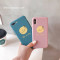 笑脸6s苹果x手机壳XSMax/XR/iPhoneX/8plus/7p女款iphone6 7plus/8plus蓝底
