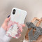 美少女猫咪XSMax/XR苹果X手机壳iPhoneX/6s/7p/8Plus女款ipho 6/6s粉底