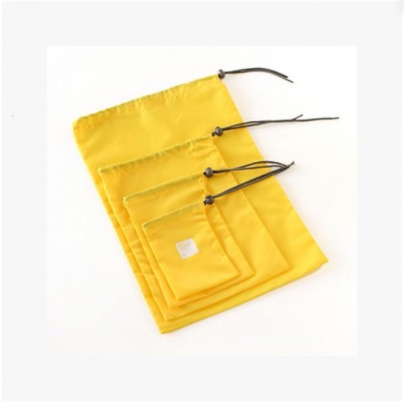 旅游户外衣物防水收纳袋出差旅行收纳袋整理包行李箱衣服收纳包_4 黄色