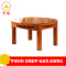 【万保】实木餐桌椅 圆形餐桌可折叠方形餐桌 客厅大餐桌椅组合 海棠色单桌（单位：张）