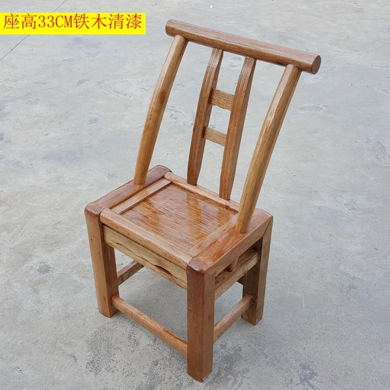 碳化松木椅子老式家用实木靠背椅农家乐茶餐椅休闲木质儿童喂奶凳_588_434 33铁木清漆