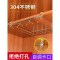 【免钉】高脚杯架倒挂家用不锈钢红酒杯架欧式葡萄酒杯架现代简约_908_59 免钉24三排升级版