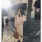 棉服女中长款2018冬装新款韩版宽松大毛领加厚棉袄外套小个子棉衣_253_89 S 卡其色