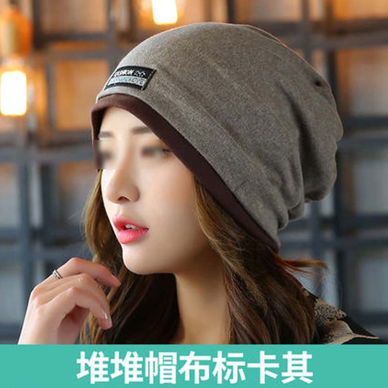 坐月子帽子产后孕妇冒春秋款冬季保暖秋季产妇头巾女冬天通用简约清新产妇帽子 布标卡其