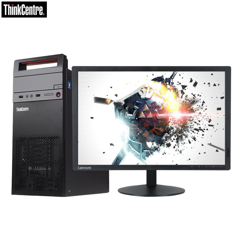 联想 ThinkCentre E74 0KCD 21.5英寸屏 商用台式机电脑（Intel i3 4GB 500GB）