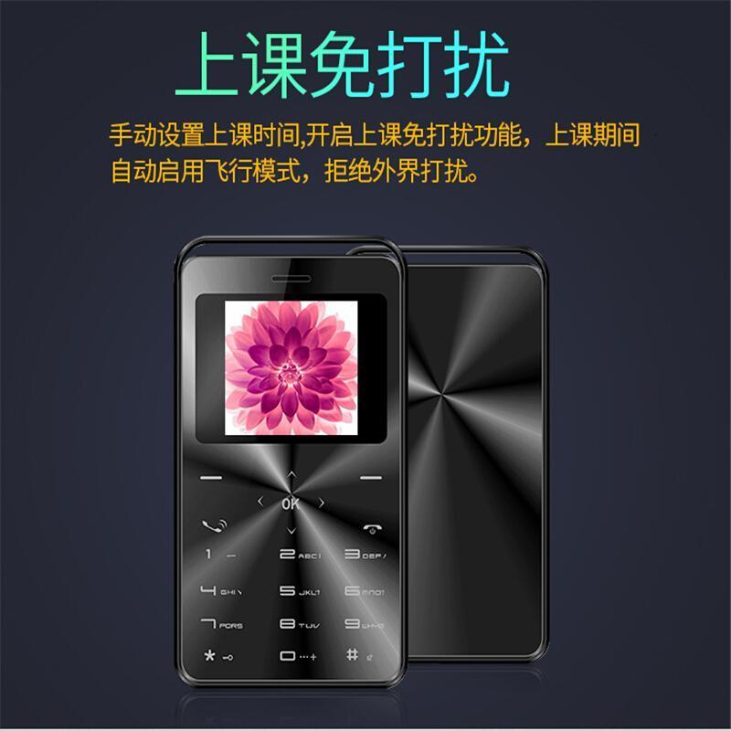 甄萌A19卡片手机非智能移动联通直板按键长待机老年机迷你超小个性男女学生儿童小手机备用袖珍_5_6 黑色.