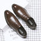 冬季加绒男鞋韩版英伦黑色潮鞋子休闲商务正装皮鞋男士尖头内增高_7 咖啡常规加绒款72317-5 37
