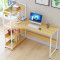 小书桌电脑桌简易写字桌家用学生台式书桌多用途组合书桌 A款120cm枫木色