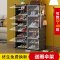 简易鞋柜组装省空间经济型简约现代家用实木纹防尘多层鞋架厅柜_528_220_726 【送伞架】2列8层