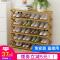 鞋架多层简易家用省空间口小鞋柜经济型多功能防尘宿舍实木架子_337_612 三层100【免安装】