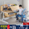 儿童书桌可升降实木小学生学习桌男女孩学写字桌椅套装家用作业桌_801_38 120学习桌