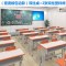 课桌椅中小学生辅导班培训桌子学校学习书桌厂家直销托管班单双人_283_317 青色_款式22(批发)
