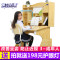 儿童学习桌小学生写字桌椅套装儿童书桌书柜组合男孩女孩_582_769 80C原木色桌椅（宽80CM)