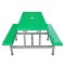 夏季特卖插雨伞连体快餐桌户外玻璃钢桌椅连体桌椅组合超市休闲桌_607_862 加固款.开孔罗蓝色