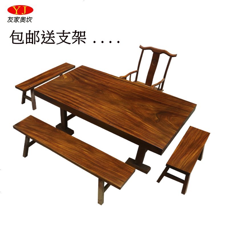 非洲奥坎红花梨大板现货原木餐桌圆桌红木办公桌实木画案茶桌饭桌_589_850 奥坎专拍