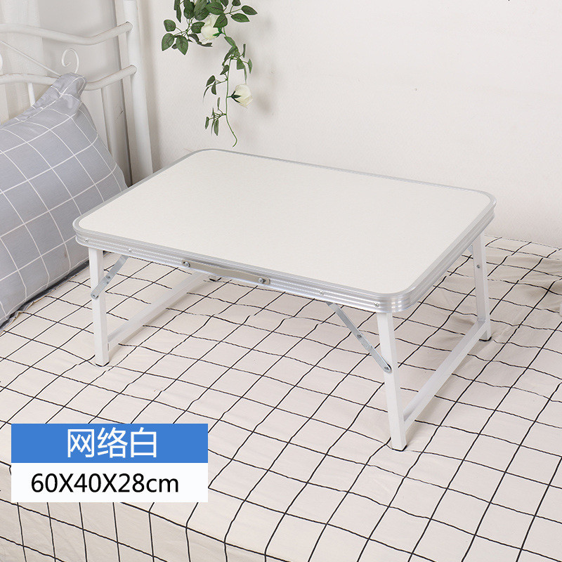 加固款床上书桌小桌子折叠桌笔记本电脑桌床上用懒人桌宿舍学习桌_444_831 尊享升级稳固款60X40网络白