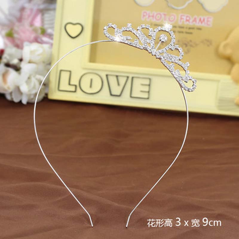 儿童发饰发箍小女孩发卡女童水钻头箍发梳皇冠头饰简约小清新小女孩发箍配饰 11#发箍款