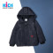 EICHITOOKIDS爱居兔童装2018冬男小童时尚休闲连帽保暖棉服 130/64 藏青12