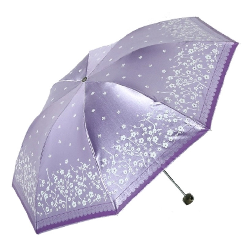 天堂 三折晴雨伞328E风铃儿吹 紫色