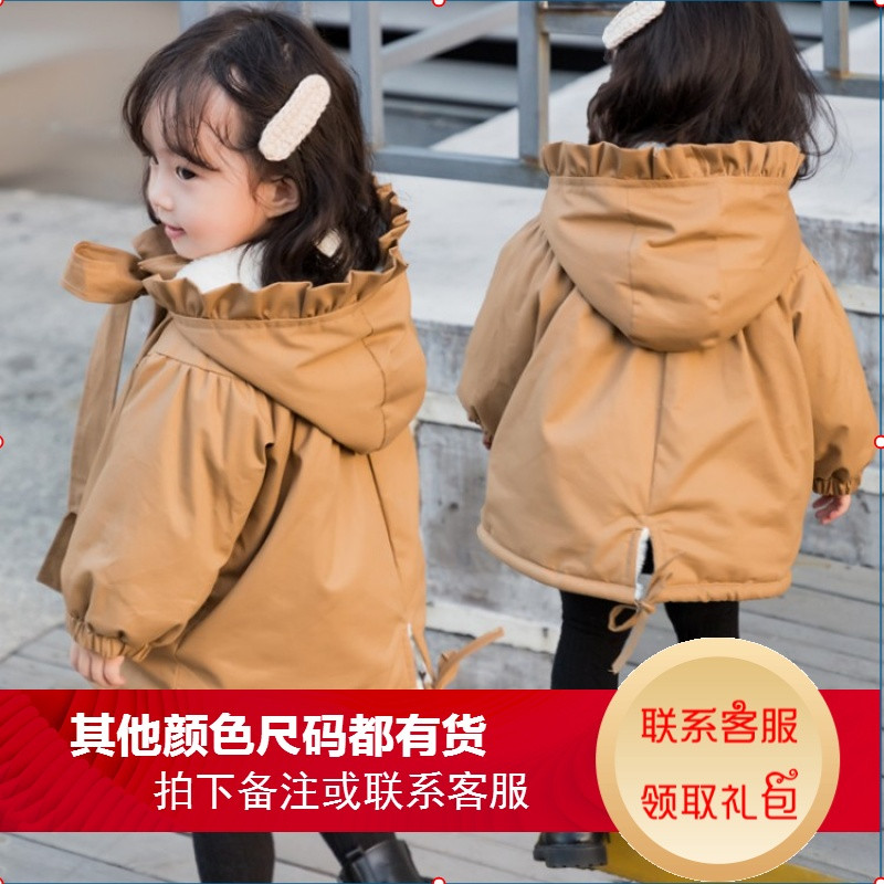儿童棉衣冬季外套女童潮3冬装新款1-6岁棉袄小童韩版加厚羽绒棉服_4 80 卡其色