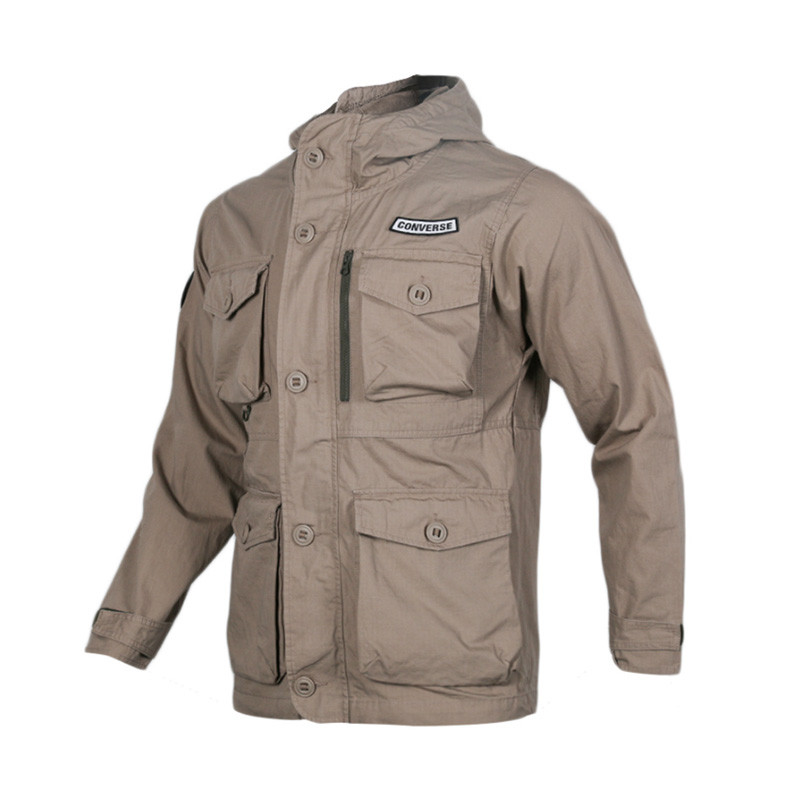 匡威男装休闲迷彩防风梭织连帽夹克外套10006871-A02 XL 10006871-A02