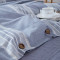 龙之涵【LONGZHIHAN】纯棉床上用品四件套水洗舒睡棉套件1.8米床2米床元素宽条系列 1.8m床 紫红色