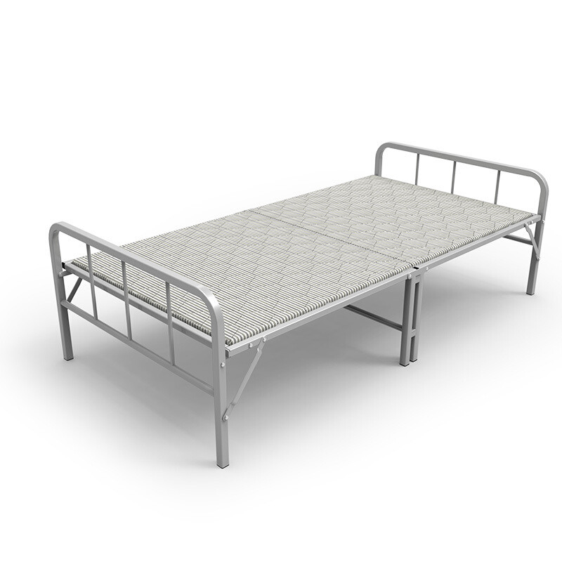 瑞仕达 Restar 折叠床加固简易硬板木板床板式家用成人午休床单人床办公室午睡床带栏杆 带栏杆100宽