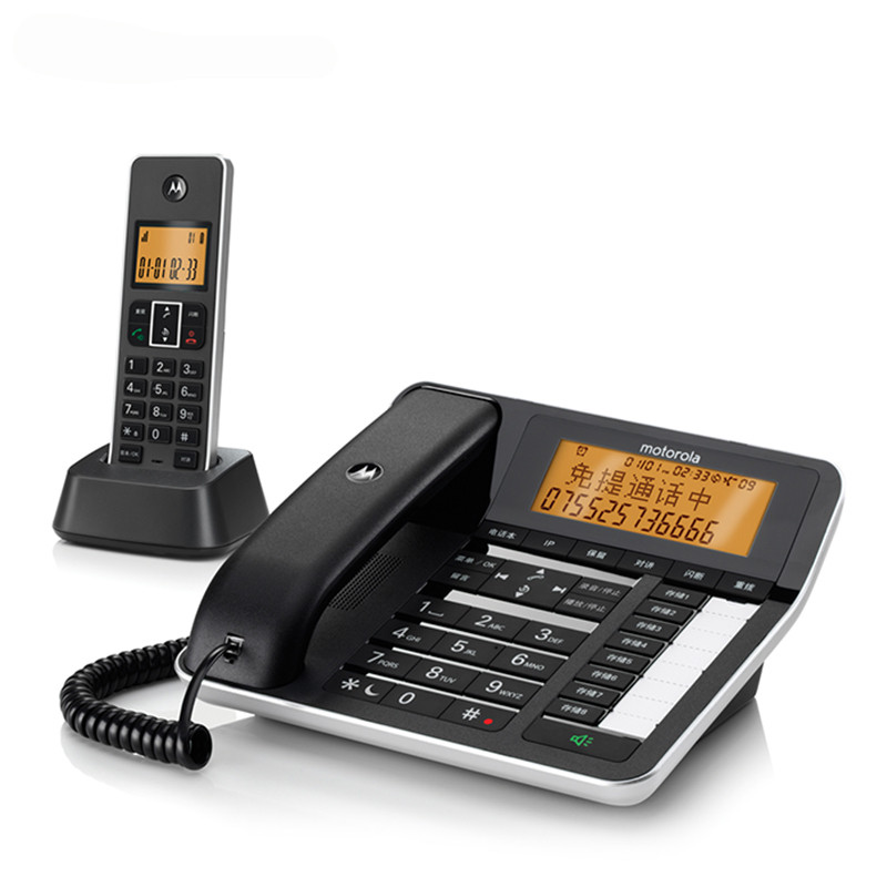摩托罗拉(Motorola) 电话机 C7501RC 插卡录音子母机（一拖一）