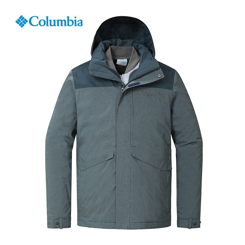 哥伦比亚(Columbia)户外18秋冬新品男士热能保暖三合一冲锋衣PM5588