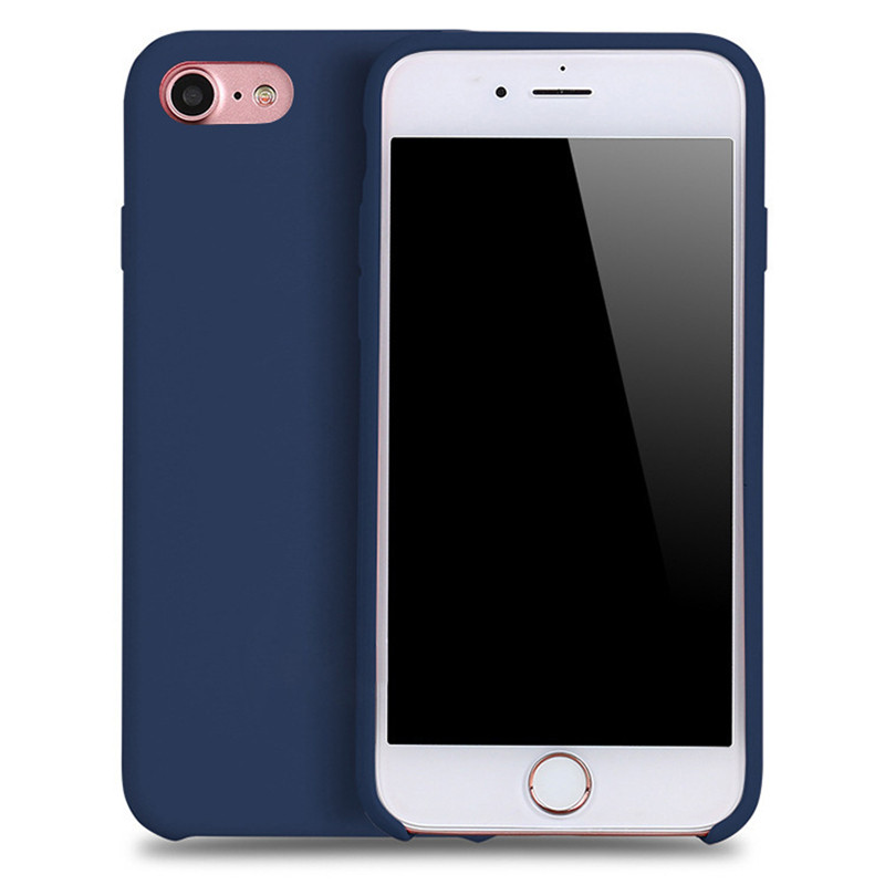 VIPin 苹果iPhonex/xs/max/xr/7Plus/8plus/6/6sp液态硅胶手机壳 软胶保护套 保护壳 苹果6P/6SP蓝色
