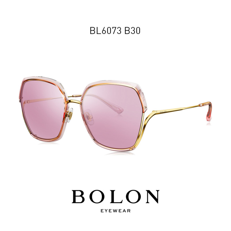BOLON暴龙2019年新款偏光太阳眼镜女个性时尚墨镜潮流眼镜BL6073 B30