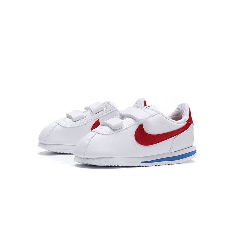 NIKE耐克男女婴童休闲鞋新款阿甘系列魔术贴轻便运动鞋904769 904769-103白+校园红+校园宝蓝+黑 26码/适合脚长145mm