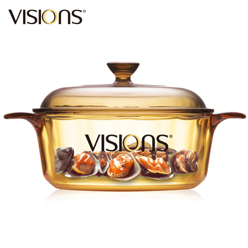 康宁餐具 VISIONS珐琅锅赤焰2.8L 一锅多用不挑炉灶