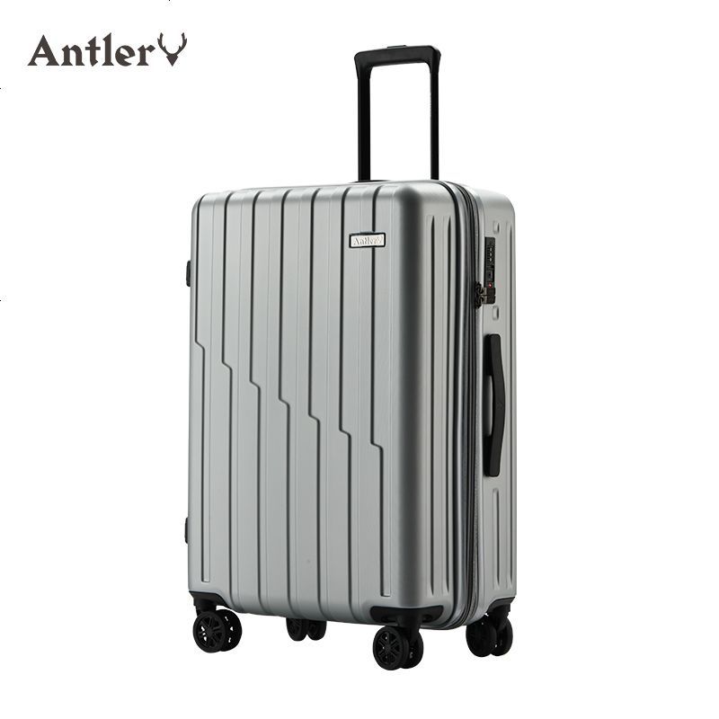 Antler安特丽行李箱20寸登机箱万向轮拉杆箱24寸托运旅行箱28寸男女 灰色 28寸「尺寸很大_出国长途旅行专用」
