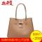 Longchamp 珑骧 女士ROSEAU系列牛皮中号手提单肩包 2686 871 004-棕色