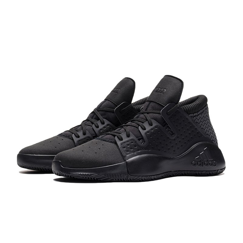 【自营】adidas男鞋篮球鞋新款PRO VISION实战训练休闲运动鞋BB9303 BB9303黑色+纯质灰 42码