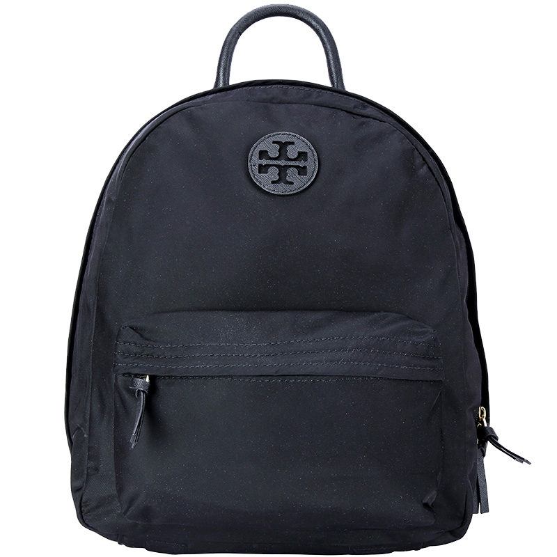 TORY BURCH 托里·伯奇 双肩包 女士帆布双肩背包 黑色